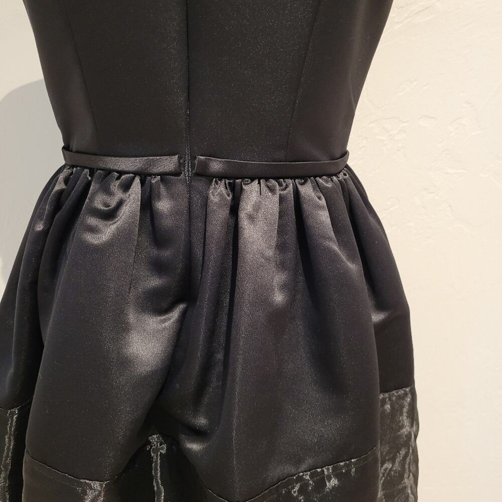 Erin Fetherston Black Tiered Fit & Flare Dress 6 Halter Neck Cocktail LBD - Picture 2 of 8